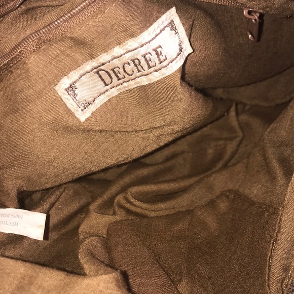 DECREE BROWN LEATHER CROSS BODY BAG - Picture 4 of 4